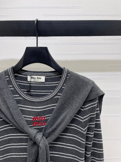 MIUMIU COWL NECK KNITTED SWEATER STYLE 480
