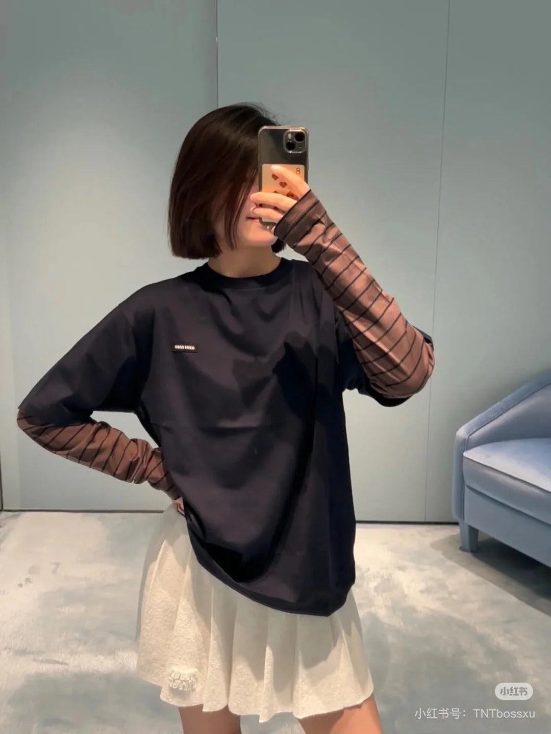 MIUMIU LONG-SLEEVE T-SHIRT STYLE 57