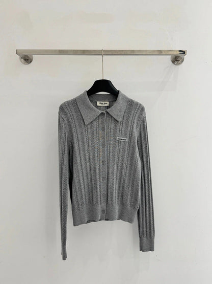 MIUMIU KNIT POLO SHIRT STYLE 61