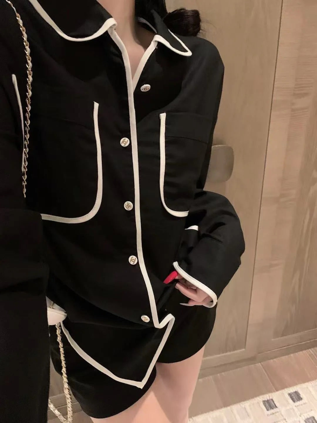 CHANEL 25S LONG-SLEEVE SHIRT STYLE 127
