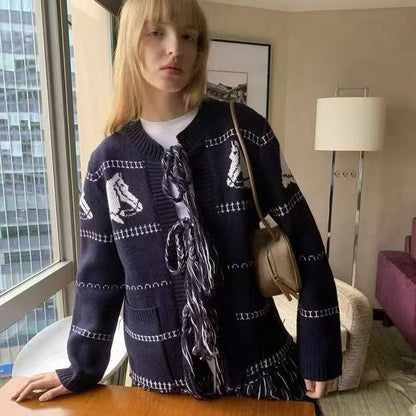 HERMES 25S KNIT CARDIGAN 164