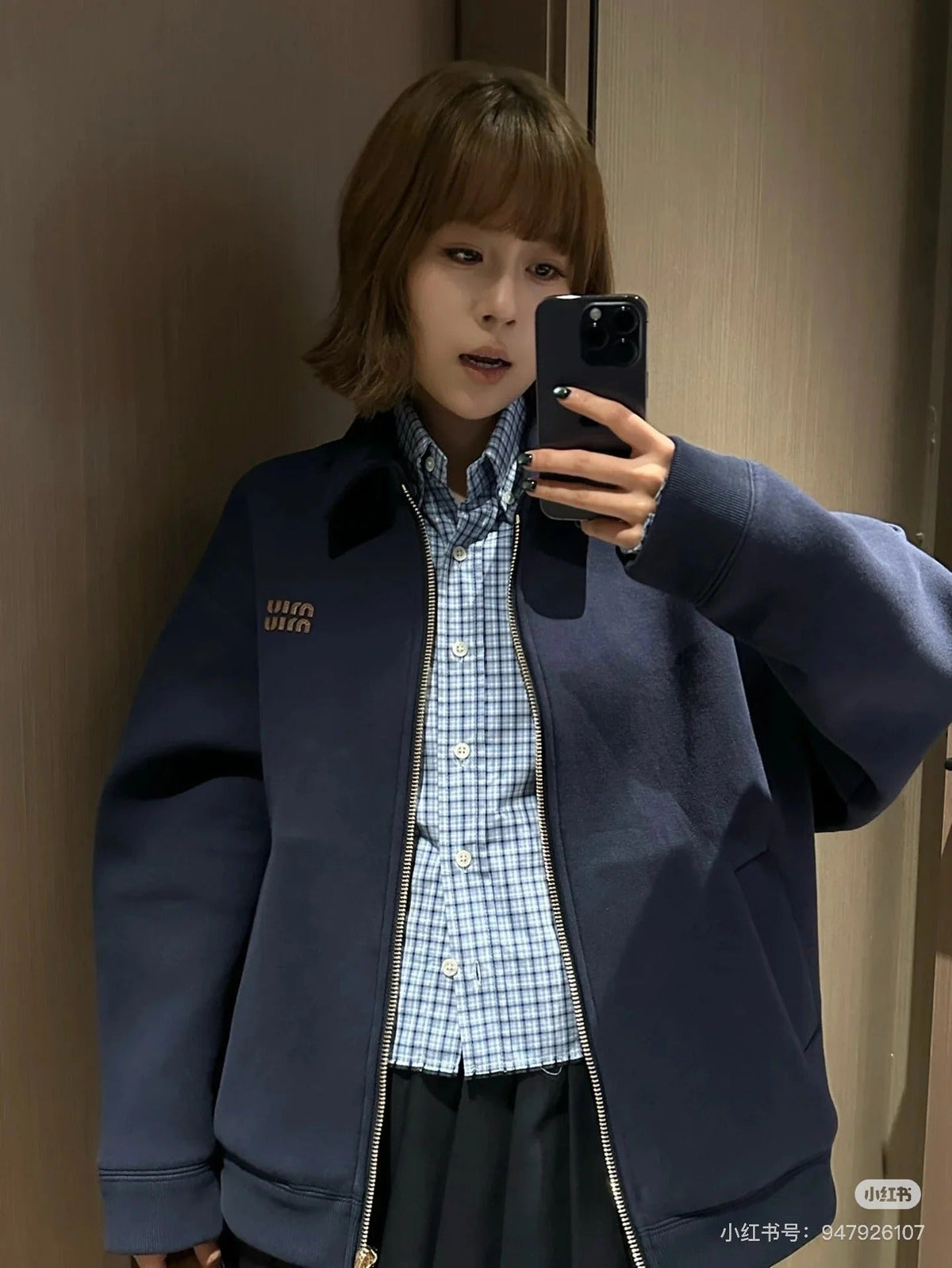 MIUMIU ZIP-UP FLEECE JACKET STYLE 10
