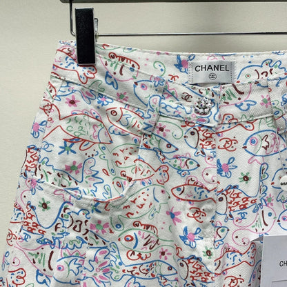 CC PRINTED JEANS 268027