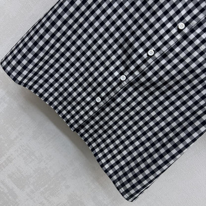 MIU 25S SHORT SLEEVE PLAID SHIRT 264708