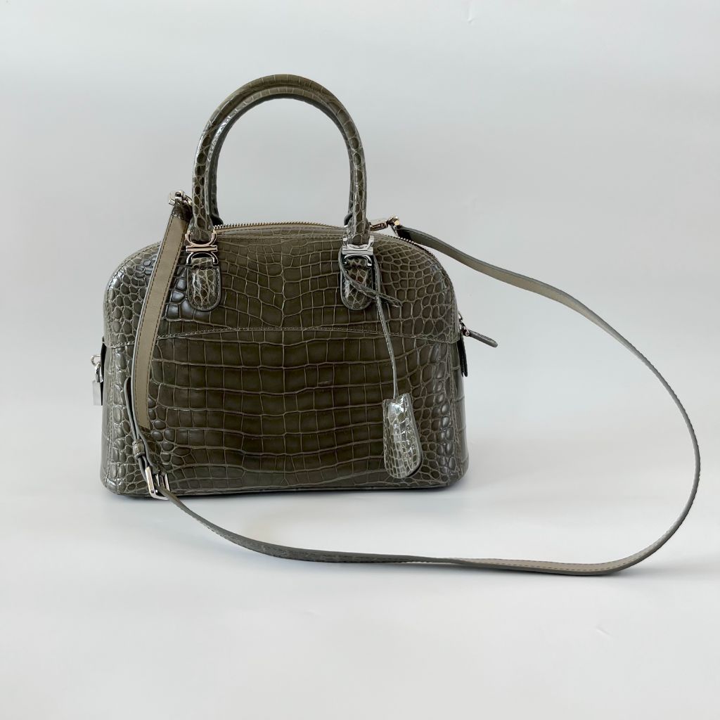 Kwanpen crocodile green pandora bag