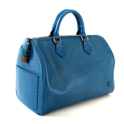 Louis Vuitton Blue Epi Leather Speedy 30