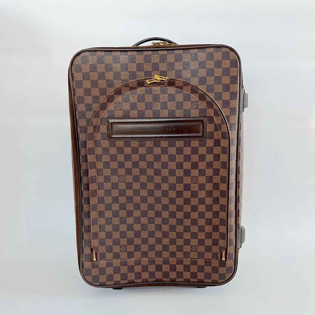 Louis Vuitton Damier Leather Trolley With Front Pocket Suitcase