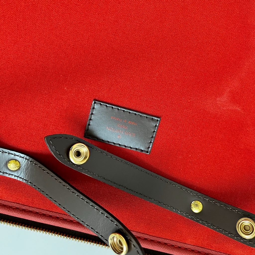 Louis Vuitton Damier Leather Trolley With Front Pocket Suitcase