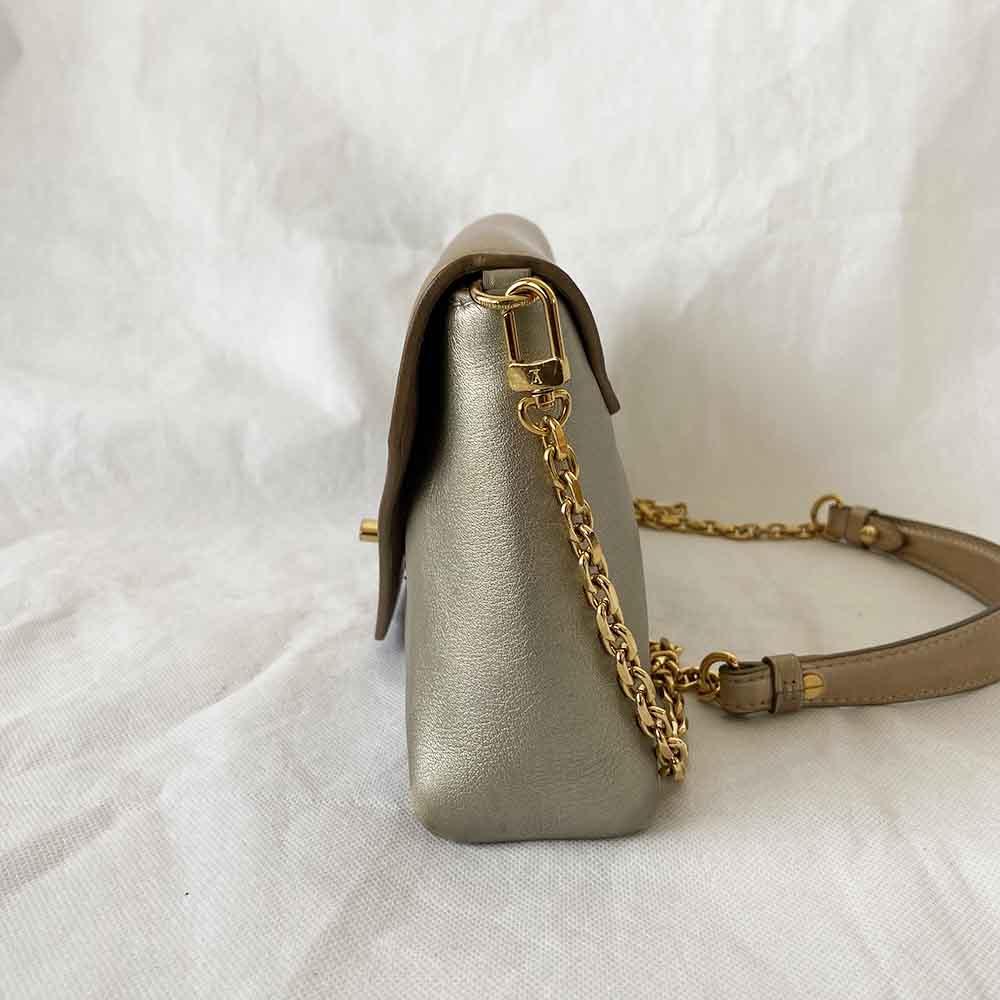 Louis Vuitton Gold Leather Love Note Bag