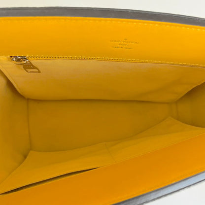 Louis Vuitton Monogram Shopper Tote Bag with Yellow Leather Trim