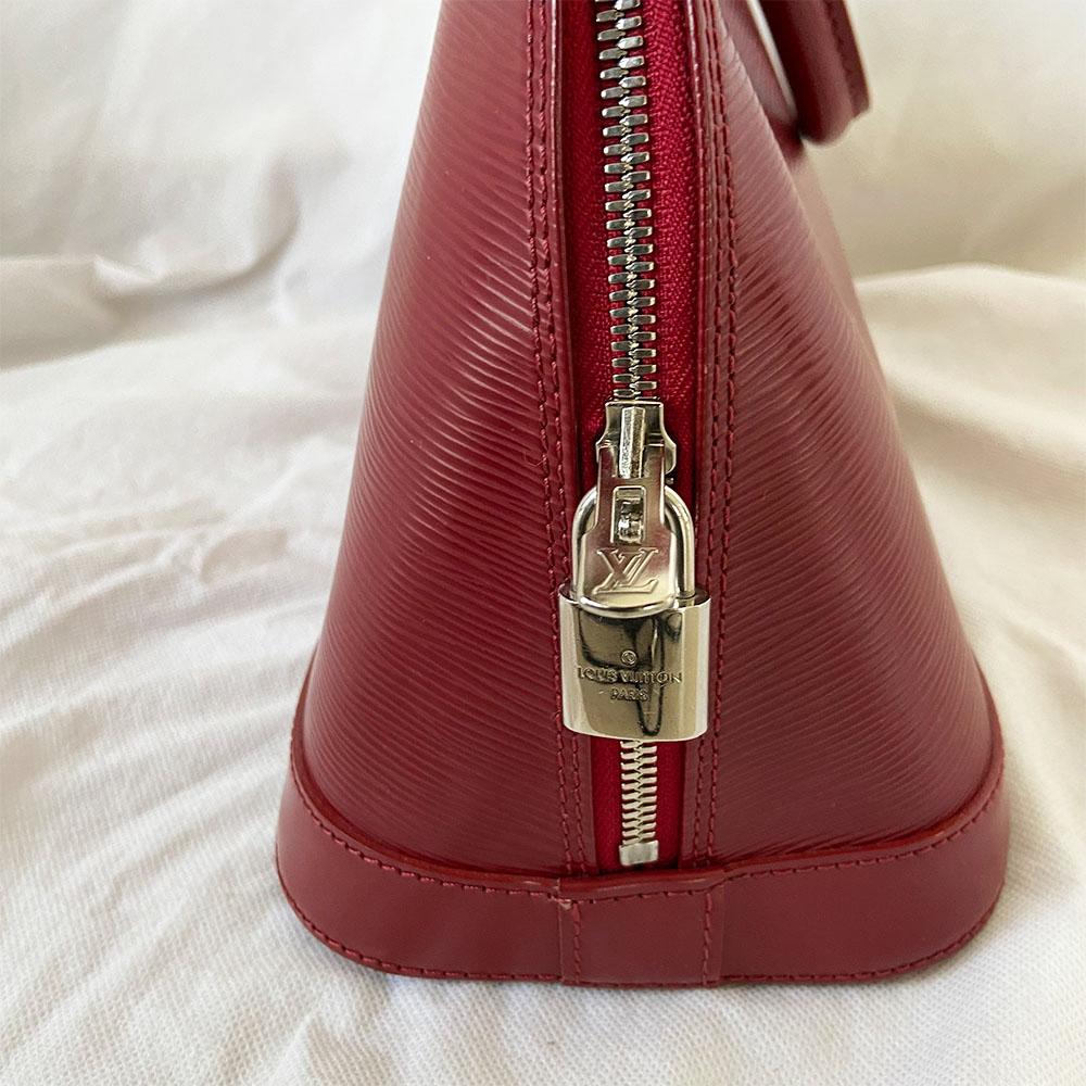 Louis Vuitton Red Epi Leather Alma Bag