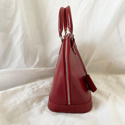 Louis Vuitton Red Epi Leather Alma Bag