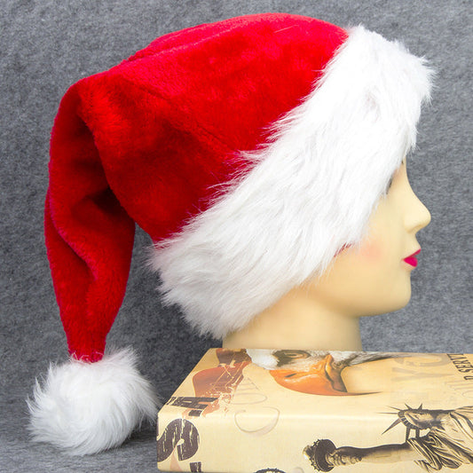 Christmas Plush Santa Claus Hat Extra Large Thick