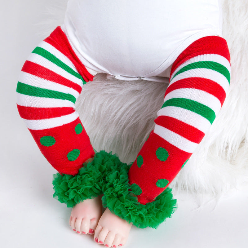Christmas Baby Cotton Mesh Long Socks