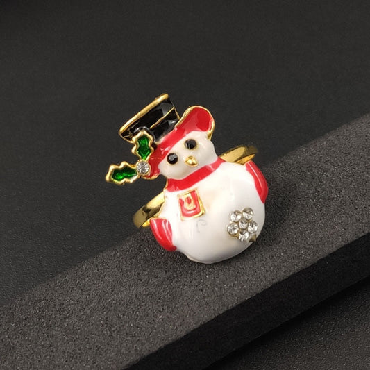 Christmas Cartoon Animal Alloy Rings For Women