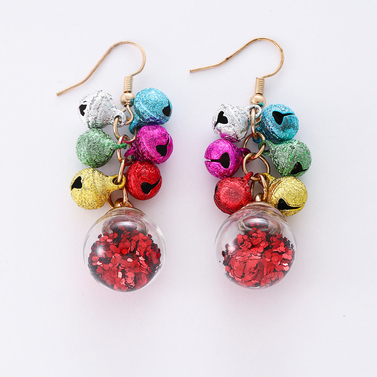 Christmas Multicolor Bell Alloy Fashion Earrings