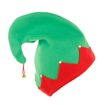 Christmas Fleece Cloth Elf Hat Red Green