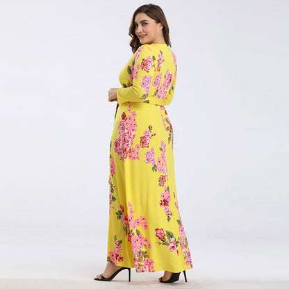 Summer Floral V Neck Clothes For Pregnant Women Printing  Long Sleeve Dress