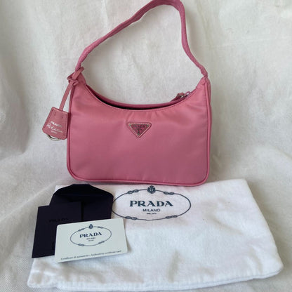 Prada Pink Re-Nylon Re-Edition 2000 mini bag
