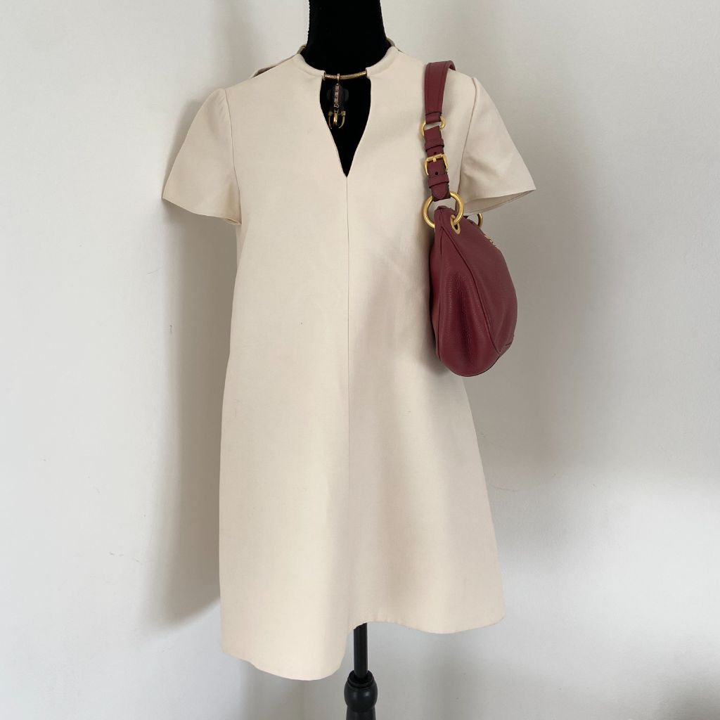 Prada red leather bag