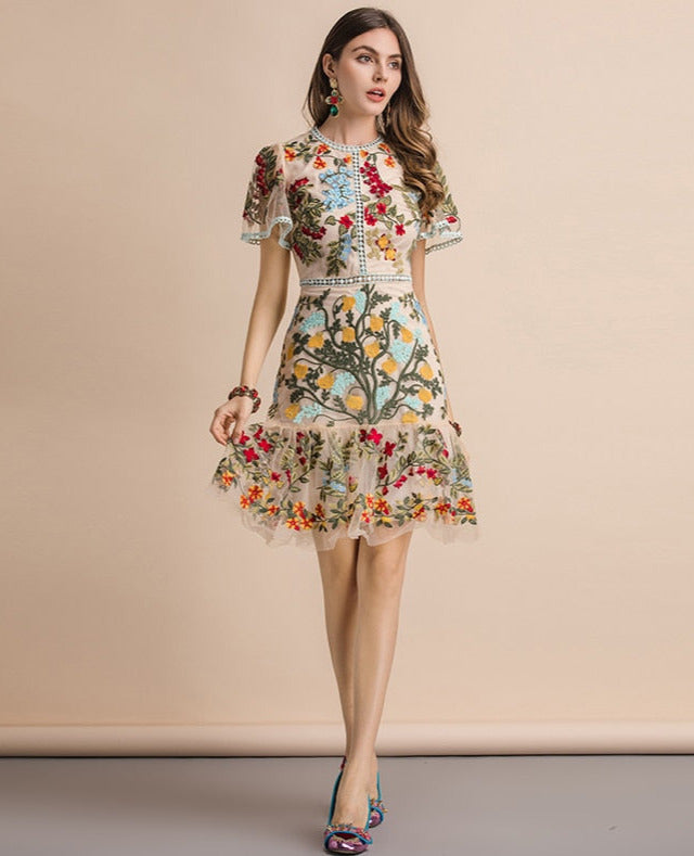 Linda Embroidered Dress Limited Edition