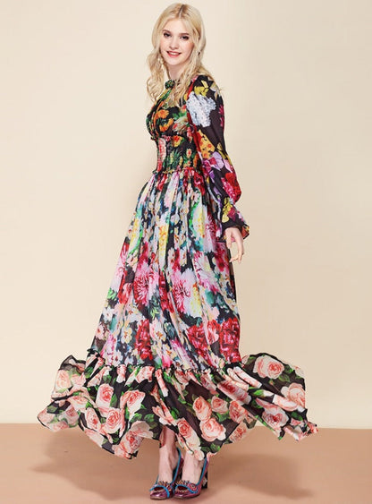 Linda Maxi Floral Dress