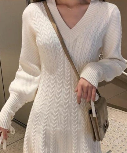 Daria Lantern Sleeve Dress