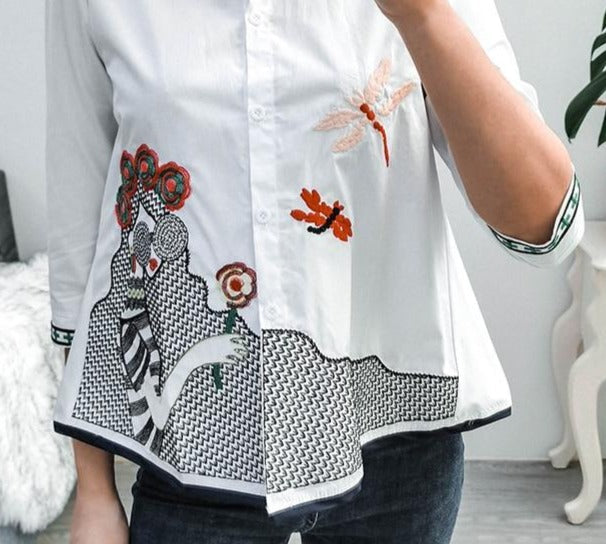 Sana Embroidery Shirt