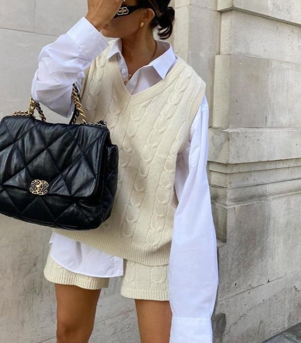 Marta Knitted Vest & Shorts