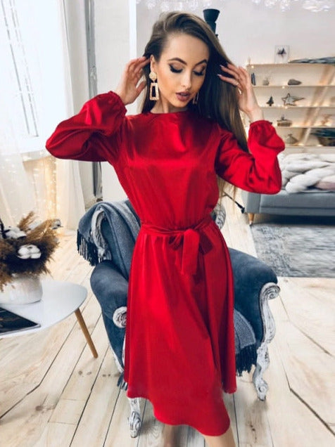 Sasha Satin Dress