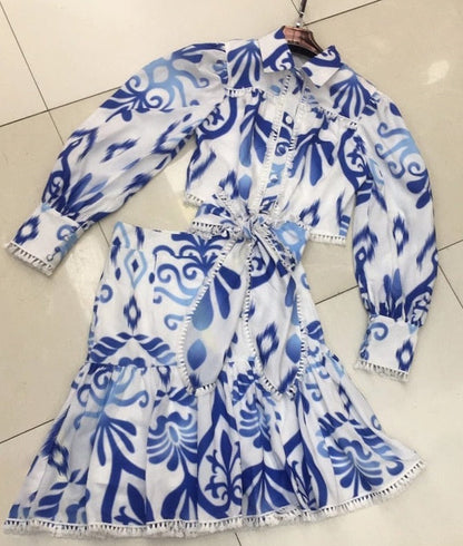 Rosamonde Top & Skirt Set