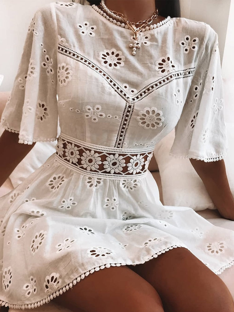Lana Embroidered Dress