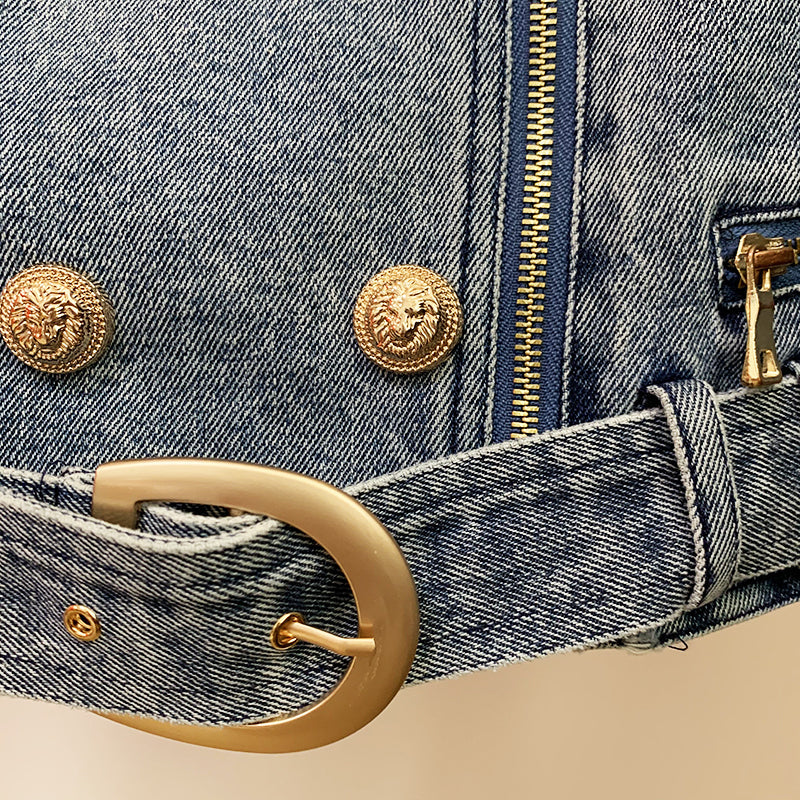 Ellina Luxury Denim Blazer