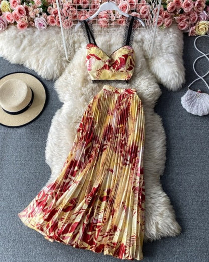 Natalia Top & Skirt Set