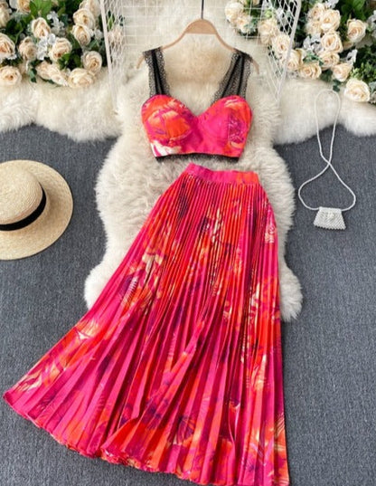 Natalia Top & Skirt Set