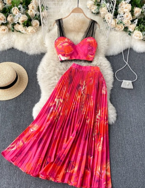 Natalia Top & Skirt Set