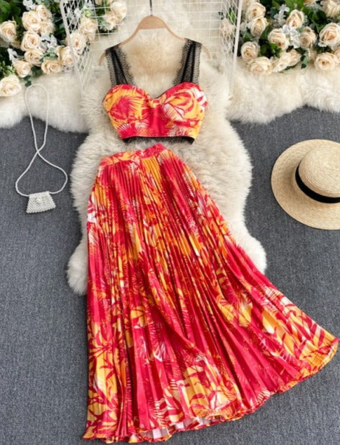 Natalia Top & Skirt Set