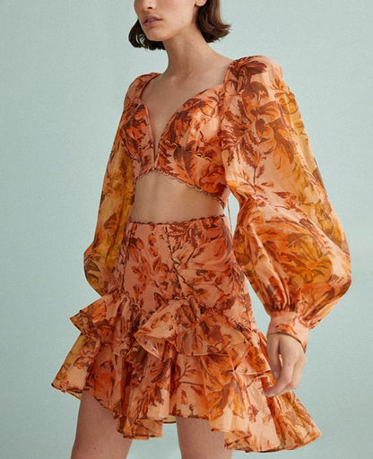 Angelica Top & Skirt Set