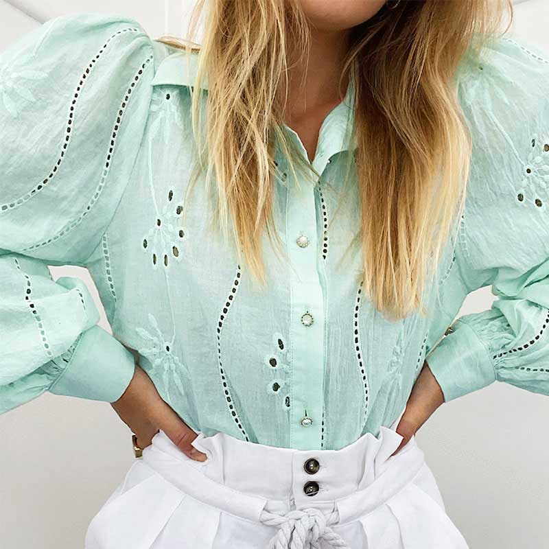 Frida Mint Blouse