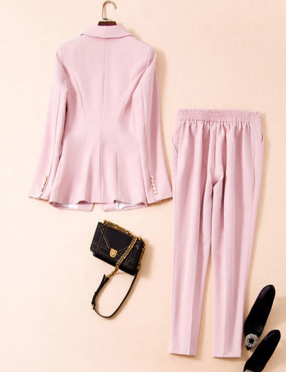 Alessandra Pink Pantalon Suit
