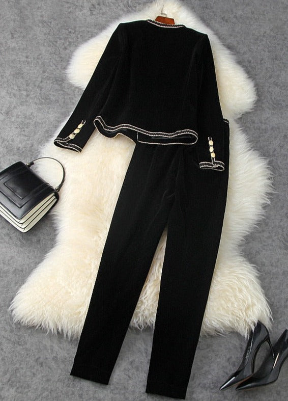 Riney Velvet Blazer & Pantalone