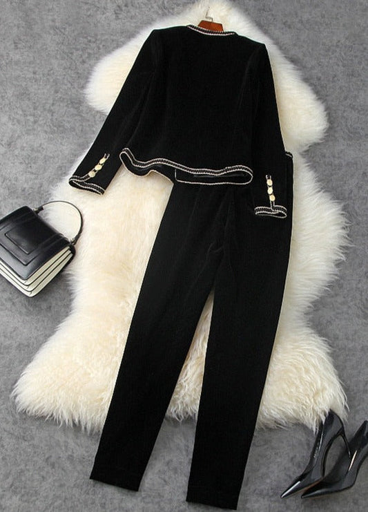 Riney Velvet Blazer & Pantalone