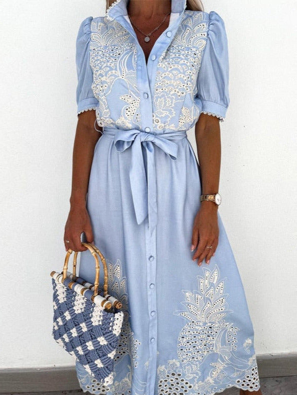 Bella Embroidered Dress