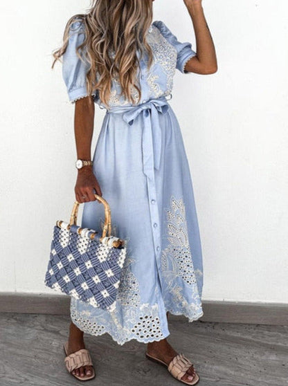 Bella Embroidered Dress
