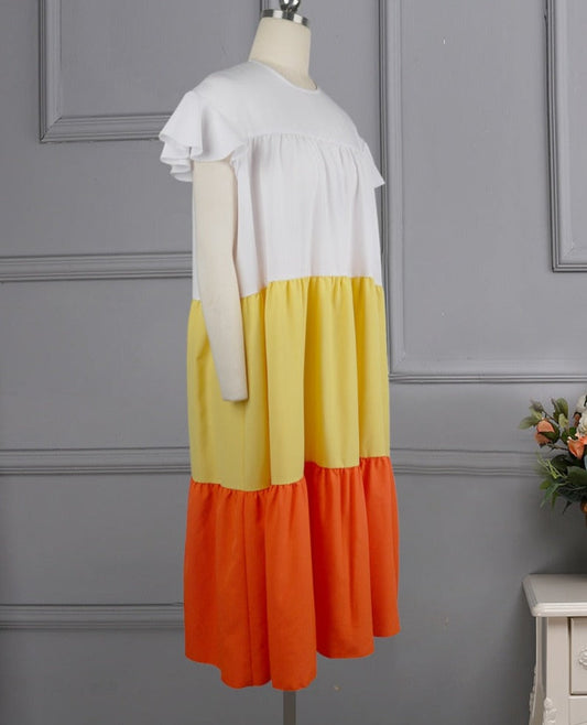 Poly Dress /Plus Size/