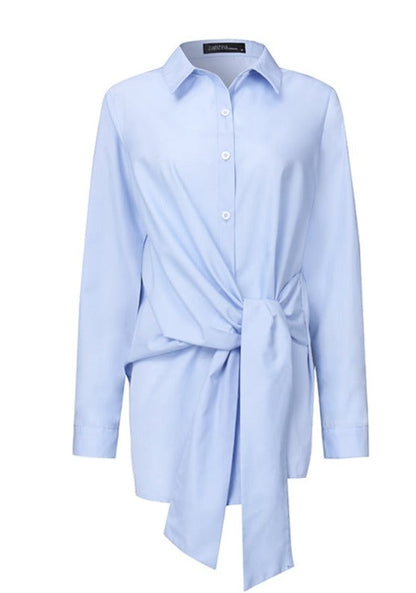 Zanze Self-Tie Shirt /Plus Size/