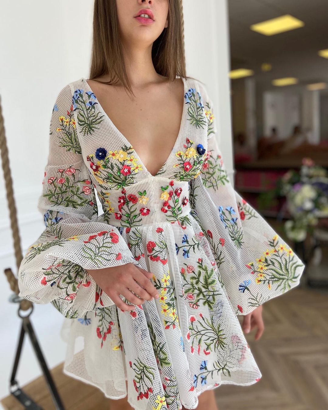 Lilia Embroidery Dress