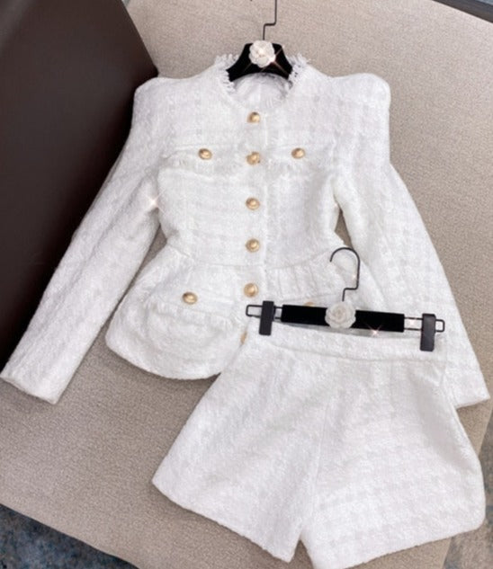 Gabrielle Tweed Blazer & Shorts