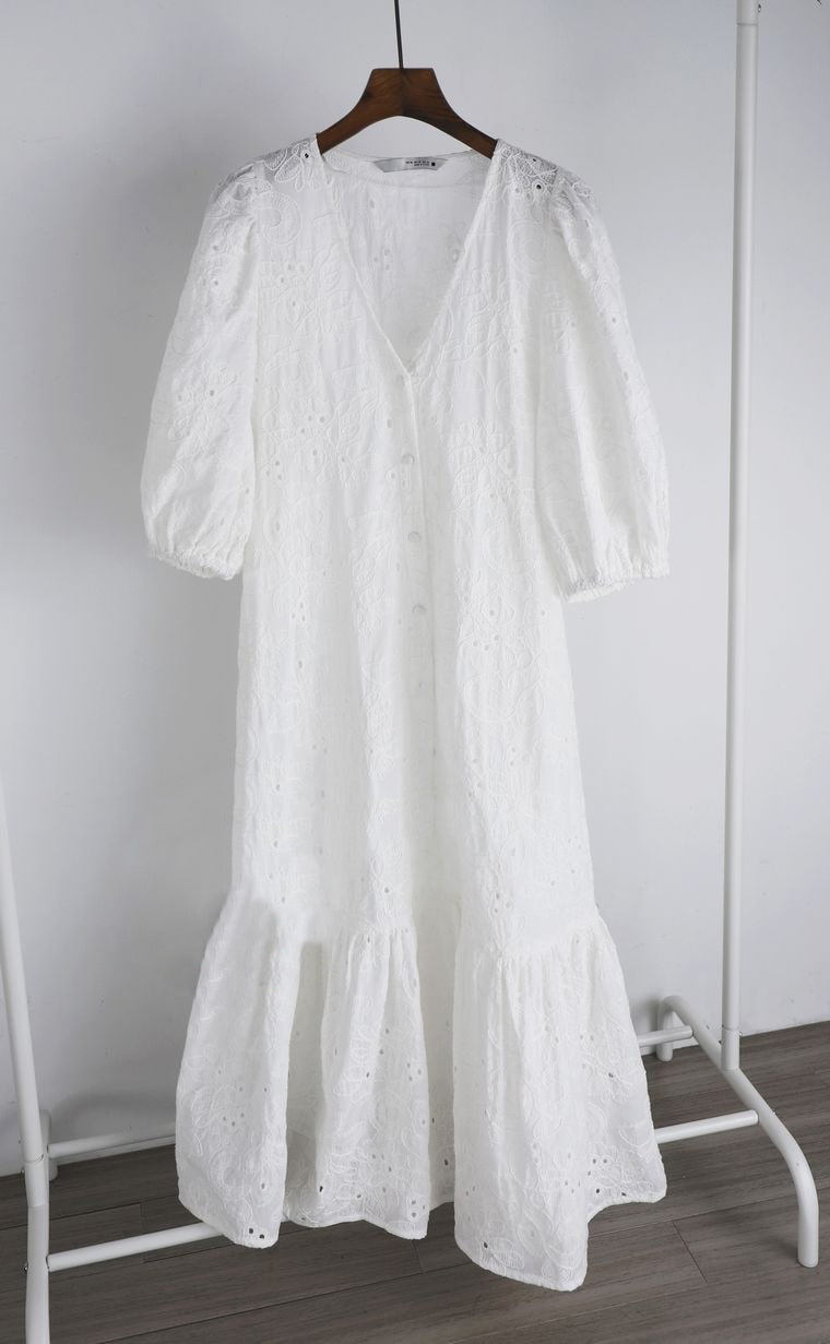 V-Neck Vesti Dress