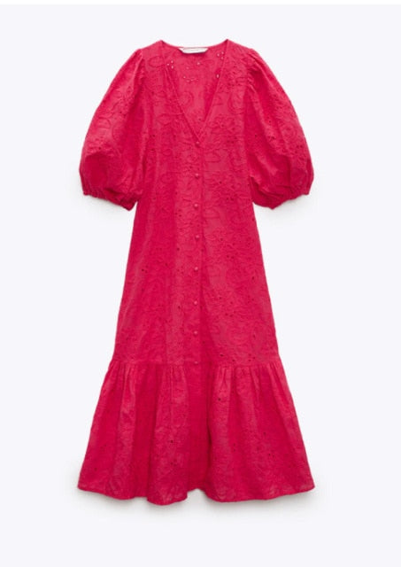 V-Neck Vesti Dress